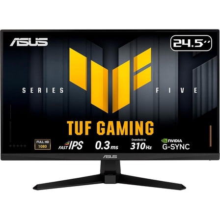 ASUS TUF Gaming Series 5 24.5 1080P Monitor (VG259QMR5A) - Fast-IPS, 310Hz, 0.3ms, G-SYNC Compatible, FreeSync Premium, Extreme Low Motion Blur Sync, 99% sRGB, DisplayWidget, Gaming AI, 3 yr warranty