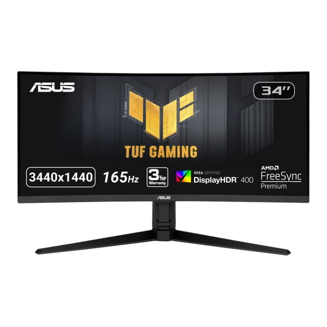 ASUS TUF VG34VQL1B 34" 3440x1440 UWQHD 1ms 165Hz Curved Desktop Monitor