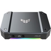 ASUS TUF Gaming Video Capture Card(CU4K30) 4K/2K/1080p120, Near-Zero Latency, HDR Passthrough, USB 3.2, RGB Lighting, Certified for OBS™, USB 3.2 Plug & Play, Record & Stream with PC, PS5, Xbox,