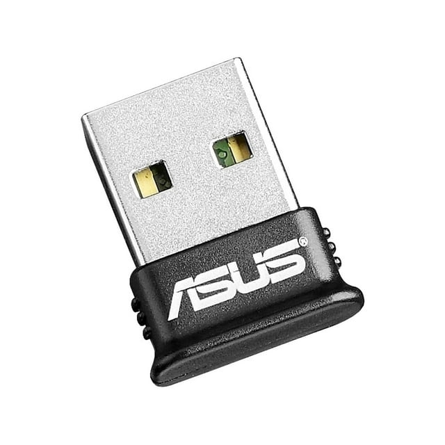ASUS USBBT400 USB Adapter w/ Bluetooth Dongle Receiver, Laptop & PC Support, Windows 10 Plug
