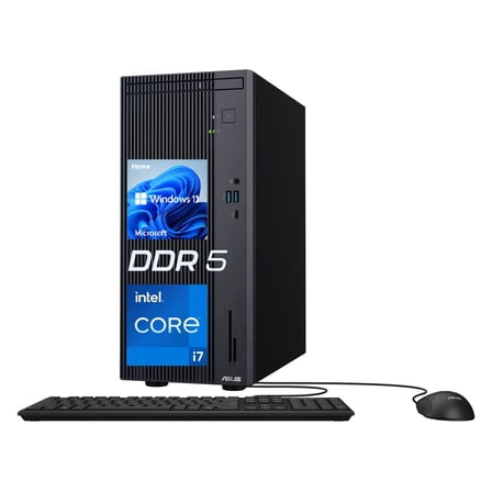 ASUS V500 Tower Desktop, Intel Core i7-13620H, 16GB DDR5, 512GB SSD, Wired KB & M, Windows 11 Home