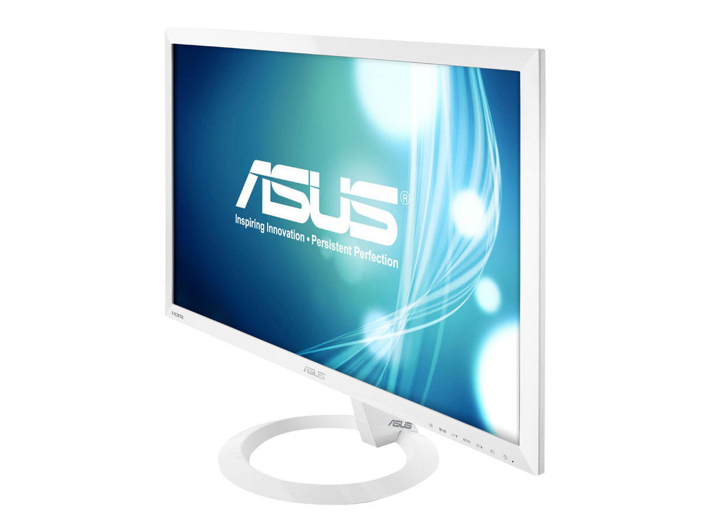 ASUS VX238H-W - LED monitor - 23" - 1920 x 1080 Full HD (1080p) - TN - 250 cd/m������ - 1000:1 - 1 ms - 2xHDMI, VGA - speakers - white - image 1 of 6