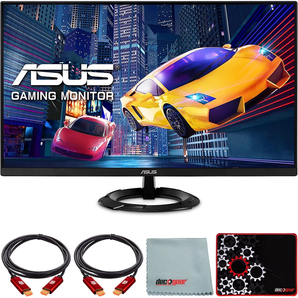 VZ279HEG1R + FreeSync Cable Screen HDMI with Full Gaming (1920x1080) 2 Pack Cloth + HD Mousepad 75Hz ASUS Deco with Monitor Surface 27 Bundle inch Gamer IPS Gear