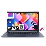 ASUS VivoBook 15 15.6" Touchscreen FHD Laptop Computer, 12th Gen Intel 10-Core i7-1255U, 16GB DDR4 RAM, 1TB PCIE SSD, WiFi 6, Bluetooth 5.1, Quiet Blue, Backlit Keyboard, Windows 11 Home