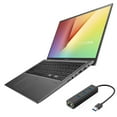 thumbnail image 1 of ASUS VivoBook 15.6" FHD NanoEdge Laptop, AMD Ryzen 3 3200U up to 3.50 GHz, 20GB RAM, 1TB SSD, FP Reader, USB-C, RJ-45 LAN, Backlit, Keypad, HDMI, Win 10, 1 of 9