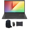 thumbnail image 1 of ASUS VivoBook 15 S513 Home and Business Laptop (AMD Ryzen 5 4500U 6-Core, 24GB RAM, 1TB m.2 SATA SSD, 15.6" Full HD (1920x1080), AMD Radeon, Win 10 Pro) with ATLAS Backpack , Harrier GT300 , GM50 Pad, 1 of 6