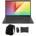 thumbnail image 1 of ASUS VivoBook 15 S513 Home and Business Laptop (AMD Ryzen 5 4500U 6-Core, 40GB RAM, 4TB PCIe SSD, 15.6" Full HD (1920x1080), AMD Radeon, Win 10 Home) with ME2 Backpack , Harrier GT300 , GM50 Pad, 1 of 6