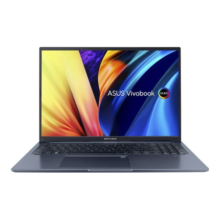 ASUS VivoBook 16X Laptop, 16" 4K OLED Display, Intel Core i7-12700H CPU, Intel Iris Xe Graphics, 16GB RAM, 512GB SSD, Fingerprint Sensor, Windows 11 Home, Quiet Blue, F1603ZA-DS74