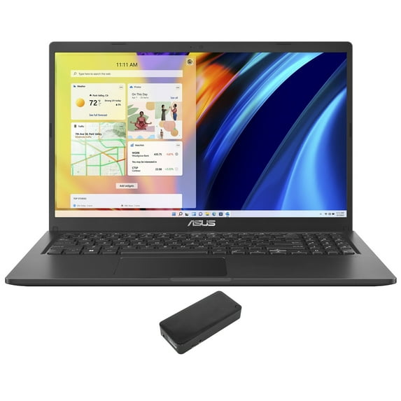 ASUS VivoBook F1500EA Home/Business Laptop (Intel i5-1135G7 4-Core, 15.6in 60 Hz Full HD (1920x1080), Intel Iris Xe, 8GB RAM, 2TB PCIe SSD, Wifi, Win 11 Pro) with DV4K Dock