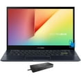 thumbnail image 1 of ASUS VivoBook Flip 14 Home/Business 2-in-1 Laptop (AMD Ryzen 5 5500U 6-Core, 14.0in 60Hz Touch Full HD (1920x1080), AMD Radeon, 8GB RAM, 2TB m.2 SATA SSD, Win 11 Home) with WD19S 180W Dock, 1 of 7
