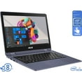 thumbnail image 1 of ASUS VivoBook Flip Notebook, 11.6" HD Touch Display, Intel Celeron N3350 Upto 2.4GHz, 4GB RAM, 64GB eMMC, HDMI, Card Reader, Wi-Fi, Bluetooth, Windows 10 Home S (J202NA-DH01T), 1 of 7