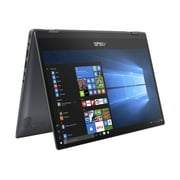 ASUS VivoBook Flip TP412 14 FHD Touch 2-in-1, Intel Core i3-8145U, Intel UHD Graphics 620, 4GB RAM, 128GB SSD, Windows 10 in S Mode, Star Grey, TP412FA-OS31T