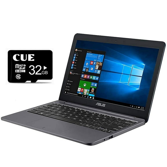 ASUS VivoBook L203NA Laptop, 11.6" HD Display, Intel Celeron N3350 Processor, 4GB RAM, 64GB Storage, USB-C, Windows 10 Home in S Mode, Up to 10 Hours Battery Life, One Year Microsoft 365, L203NA-DS04