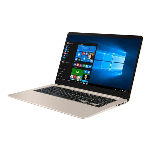 ASUS VivoBook S15 S510UN-EH76 - Intel Core i7 - 8550U / up to 4 GHz - Win 10 Home 64-bit - GF MX150 - 8 GB RAM - 256 GB SSD + 1 TB HDD - 15.6" 1920 x 1080 (Full HD) - Wi-Fi 5 - gold