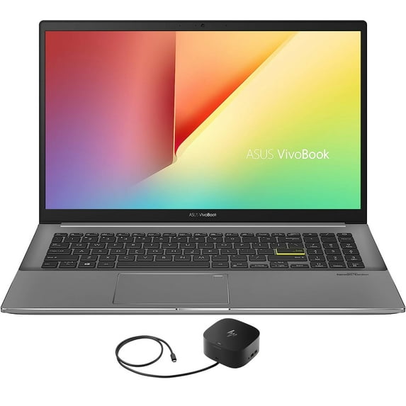 Restored ASUS VivoBook S533EA Home/Business Laptop (Intel i7-1165G7 4-Core, 15.6in 60Hz Full HD (1920x1080), Intel Iris Xe, 8GB RAM, 2TB PCIe SSD, Win 10 Pro) with G2 Universal Dock (Refurbished)