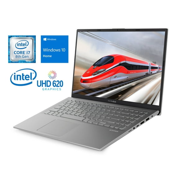 ASUS VivoBook X512FA Notebook, 15.6" FHD Display, Intel Core i7-8565U Upto 4.6GHz, 8GB RAM, 128GB NVMe SSD, HDMI, Card Reader, Wi-Fi, Bluetooth, Windows 10 Home