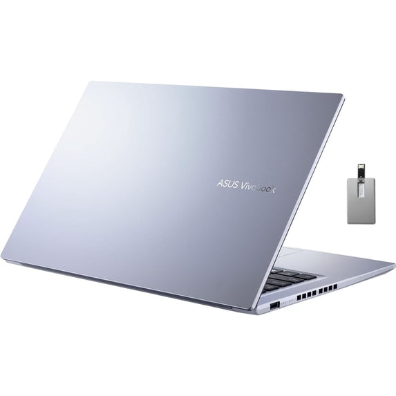 ASUS Vivobook 14 14" FHD Lightweight Laptop, Intel Core i5 1240P, 40GB RAM, 2TB SSD, Backlit Keyboard, Iris Xe Graphics, HD Camera, Fingerprint Sensor, Win 11 Pro, WiFi 6, Sliver, 32GB USB Card