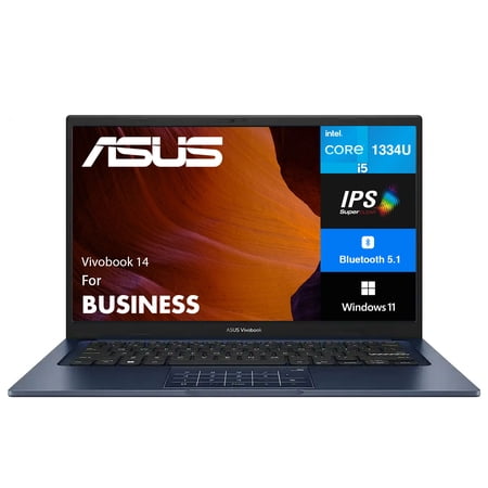 ASUS Vivobook 14 Business Laptop 14.0in IPS FHD Display (Intel i5-1334U, 24GB DDR4, 4TB PCIe SSD, Intel Iris Xe, WiFi 5, Webcam, Bluetooth 5.1, Win 11 Pro)