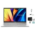thumbnail image 1 of ASUS Vivobook 14" HD Screen Laptop Computer, 11th Gen Intel Core i3-1115G4, 8GB Memory, 256GB SSD, Intel UHD Graphics, Windows 11 Home, Silver with Mazepoly Accessories, 1 of 5
