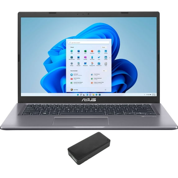 ASUS Vivobook 14 Home/Business Laptop (AMD Ryzen 3 3250U 2-Core, 14.0in 60 Hz HD (1366x768), AMD Radeon, 12GB RAM, 256GB PCIe SSD, Wifi, USB 3.2, HDMI, Webcam, Win 11 Home S-Mode) with DV4K Dock