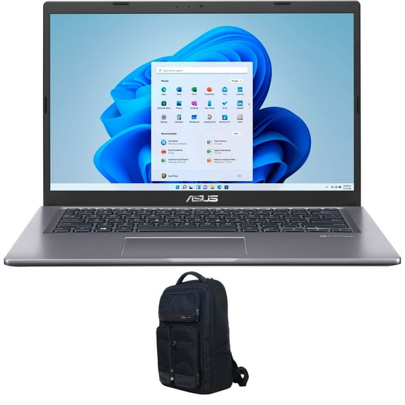ASUS Vivobook 14 Home/Business Laptop (AMD Ryzen 3 3250U 2-Core, 14.0in 60Hz HD (1366x768), AMD Radeon, 8GB RAM, 128GB PCIe SSD, Wifi, USB 3.2, HDMI, Webcam, Win 11 Pro) with Atlas Backpack