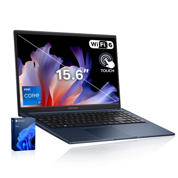 ASUS Vivobook 15 15.6" Touchscreen Laptop, Intel Core i7-1355U, 24GB RAM, 1TB SSD,Windows 11 Pro, Blue