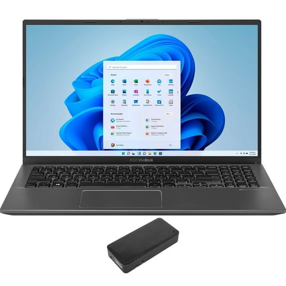 ASUS Vivobook 15 Home/Business Laptop (Intel i3-1005G1 2-Core, 15.6in 60 Hz HD (1366x768), Intel UHD, 8GB RAM, 2TB m.2 SATA SSD, Wifi, HDMI, Win 11 Home S-Mode) with DV4K Dock