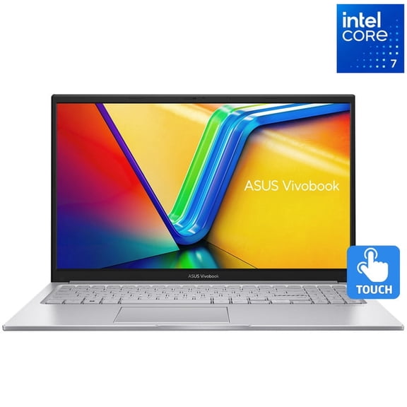ASUS Vivobook 15 Touchscreen Laptop, Powerful Intel Core 7 150U Processor, 15.6" Full HD IPS Display, 8GB RAM, 256GB PCIe SSD, Backlit Keyboard, Wi-Fi 6, 180° Lay-Flat Hinge, Windows 11 Home