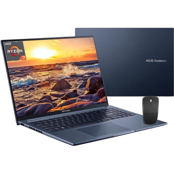ASUS Vivobook Laptop, 16" HD Display, AMD Ryzen 7 5800HS (Beat i7-1195G7), 16GB RAM, 1TB SSD, AMD Radeon Graphics, Wi-Fi 6, Numeric Keypad, Thin & Light, Media Card Reader, Windows 11 Home