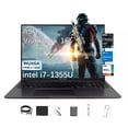 thumbnail image 1 of ASUS Vivobook 16" Laptop 0.78"Ultra-Thin, WUXGA FHD+ (1920 x 1200) Display, Intel Core i7-1355U Processor, Intel Iris Xe Graphics, 40GB RAM, 1TB SSD, Windows 11,Black with 5AVE 6-In-1 Accessory Kit, 1 of 5