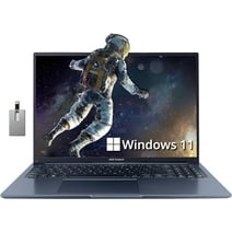 ASUS Vivobook 16X 16 FHD Business Laptop, AMD Ryzen 7 5800H, 16GB RAM, 1TB PCIe SSD, AMD Radeon Graphics, HD Camera, WiFi 6, Bluetooth, Blue, Win 11, with Hotface 32GB USB Card