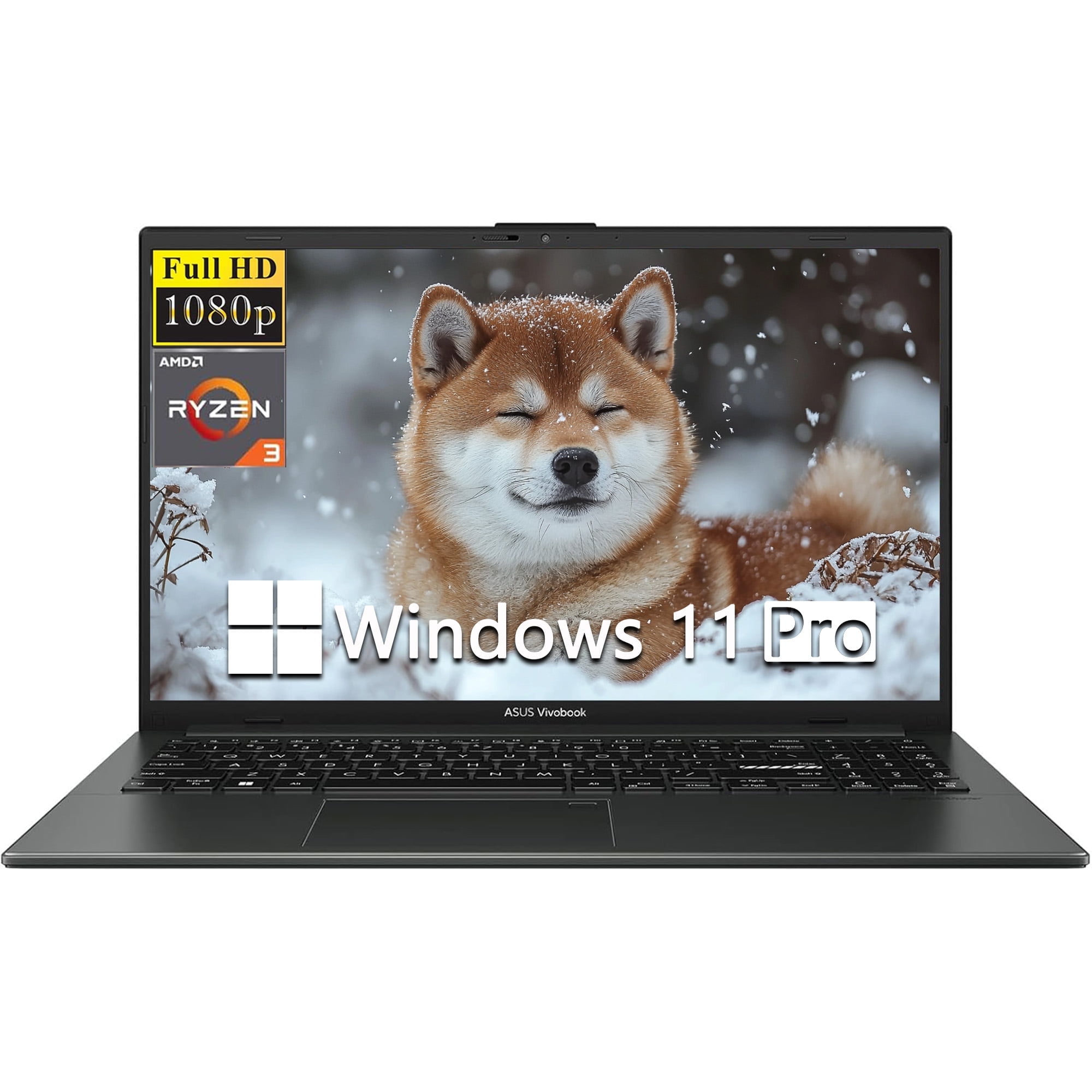 ASUS Vivobook Go 15.6” FHD Slim Laptop, AMD Ryzen 3 7320U Business