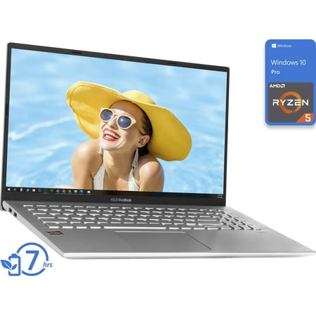 ASUS Vivobook Notebook, 15.6" FHD Display, AMD Ryzen 5 3500U Upto 3.7GHz, 4GB RAM, 256GB NVMe SSD, Vega 8, HDMI, Card Reader, Wi-Fi, Bluetooth, Windows 10 Pro
