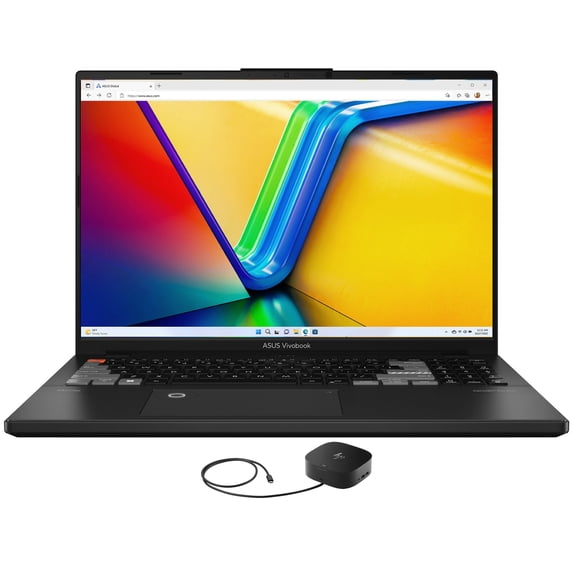 ASUS Vivobook Pro 16X Gaming/Entertainment Laptop (Intel i9-13980HX 24-Core, 16.0in 120 Hz 3.2K (3200x2000), GeForce RTX 4070, Win 10 Pro) with G2 Universal Dock