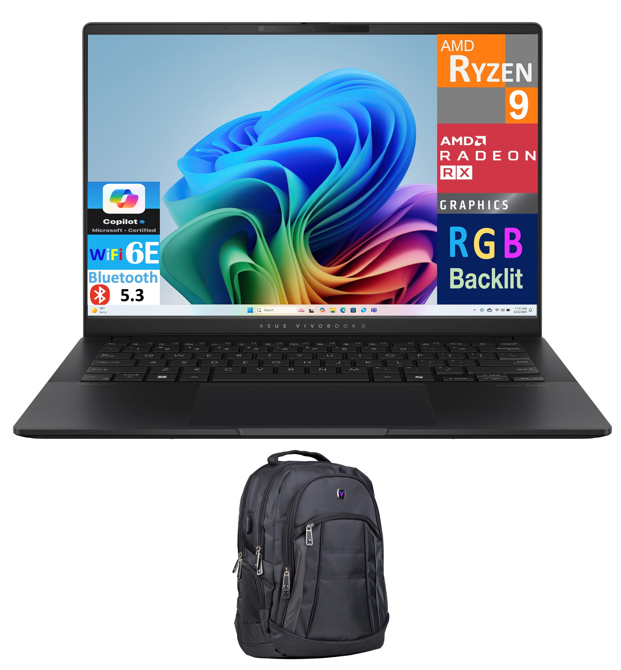 その他ノートPC本体 ASUS Vivobook S16 Ryzen AI 9 32GB 1TBSSD ASUS Vivobook S 16 2.8K OLED AI Laptop, Intel Core Ultra 9