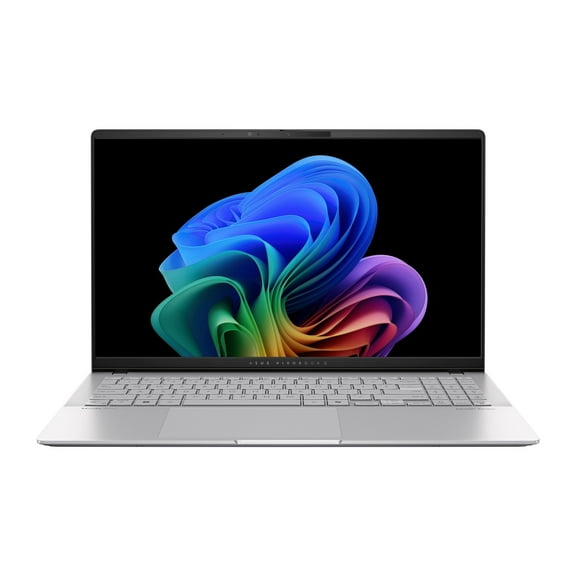 ASUS Vivobook S 15 PC Laptop; Copilot+ PC, 15.6 3K 120Hz OLED Display, Qualcomm Snapdragon X Elite X1E-78-100 12-Core Processor, 16GB RAM, 1TB SSD, Windows 11 Home, Cool Silver, S5507QAD-PS96