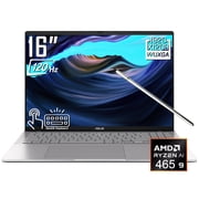 ASUS Vivobook S16 AI Laptop, 16" 2K 1920 x 1200 OLED 120Hz Touchscreen, AMD Ryzen AI 9 465, WiFi 6, Backlit KB, FHD IR Webcam, Win 11 Home16GB DDR5 RAM - 512GB SSD