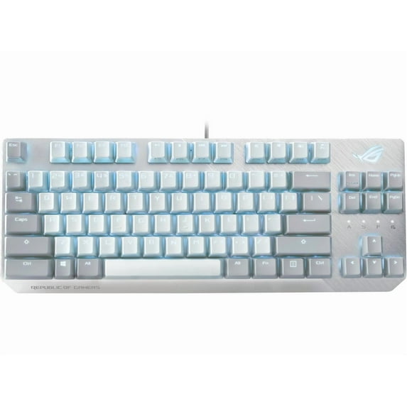 ASUS X806 ROG Strix Scope NX TKL Moonlight White Wired Mechanical RGB Gaming Keyboard with ROG NX Red Linear Switches
