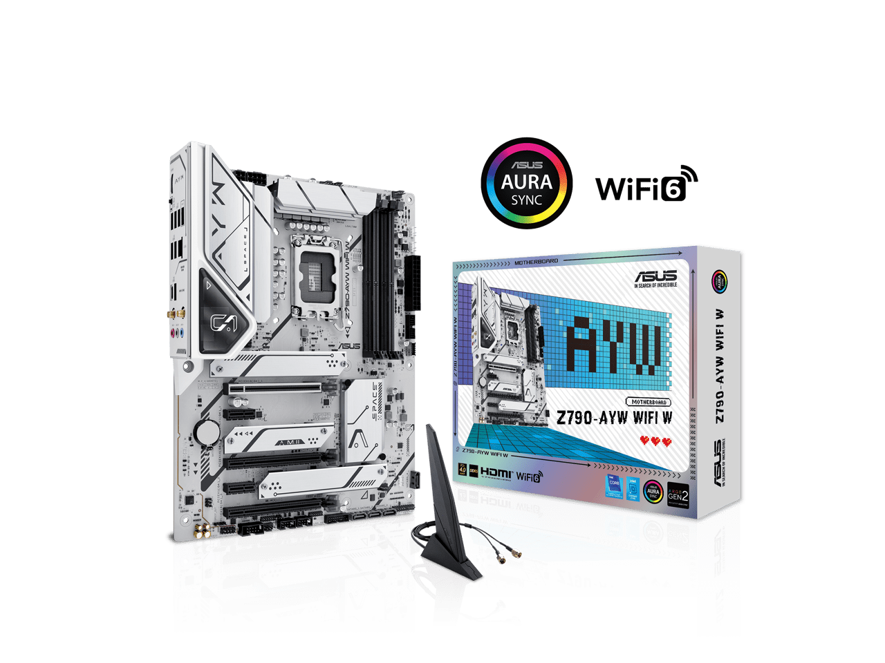 i5 13600KF + Z790-AYW WIFI W セット ASUS Z790-AYW WIFI W Intel Z790 (LGA 1700) ATX motherboard with