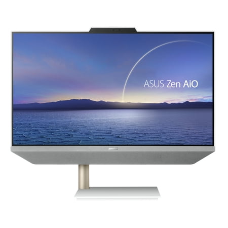 ASUS Zen AIO 23.8" 1080p Touchscreen All-in-One Computers AMD Ryzen 7 5700U, 16GB RAM, 512 SSD, Windows 10 Home, White, M5401WUA-DS704T