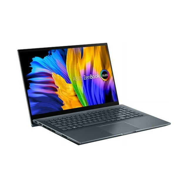 ASUS ZenBook Pro 15 OLED Laptop 15.6" FHD Touch Display, AMD Ryzen 9 5900HX CPU, NVIDIA GeForce RTX 3050 Ti GPU, 16GB RAM, 1TB PCIe SSD, Windows 11 Pro, Pine Grey, UM535QE-XH91T
