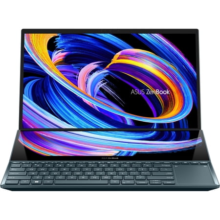 ASUS ZenBook Pro Duo 15.6" OLED 4K Touchscreen Intel Core i9 12th Gen 12900H (2.50GHz) 32GB Memory 1 TB PCIe SSD NVIDIA GeForce RTX 3070 Ti Windows 11 Pro 64-bit UX582ZW-XB99T