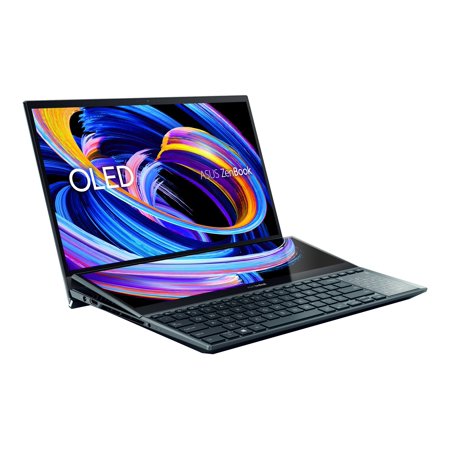 ASUS Zenbook Pro Duo 15 OLED UX582ZM-XS96T - Intel Core i9 - 12900H / up to 5 GHz - Win 11 Pro - GF RTX 3060 - 32 GB RAM - 1 TB SSD NVMe, Performance - 15.6" OLED touchscreen 1920 x 1080 (Full HD) - Wi-Fi 6 - celestial blue
