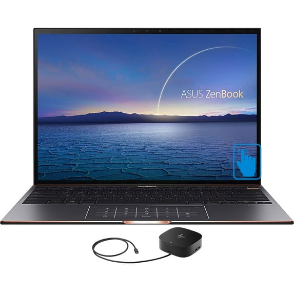 ASUS ZenBook S UX393 Home/Business Laptop (Intel i7-1165G7 4-Core, 13.9in 60Hz Touch 3300x2200, Intel Iris Xe, 16GB RAM, 2TB PCIe SSD, Win 11 Pro) with G2 Universal Dock