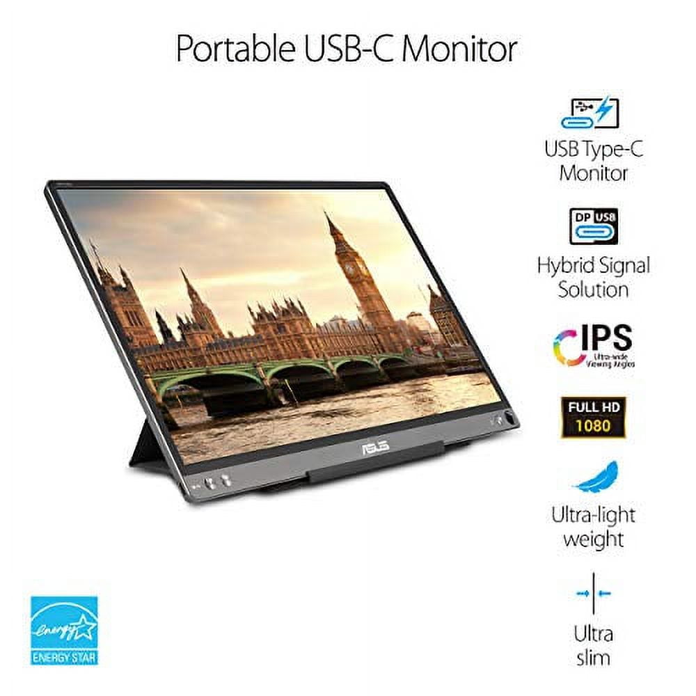 ASUS ZenScreen MB16ACE 15.6? Portable USB Type-C Monitor Full HD (1920 x  1080) IPS Eye Care with Lite Smart Case External screen for laptop