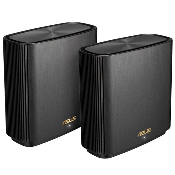 ASUS ZenWiFi XT9 AX7800 Wireless Tri-Band Gigabit Mesh Wi-Fi System, Charcoal, 2-Pack