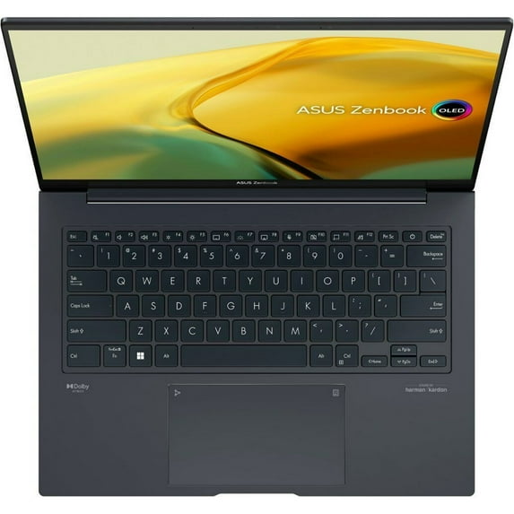ASUS Zenbook 14.5 in 2.8K OLED Touch Laptop, Intel 13th Gen i7, 16GB RAM, 512GB SSD, Inkwell Gray