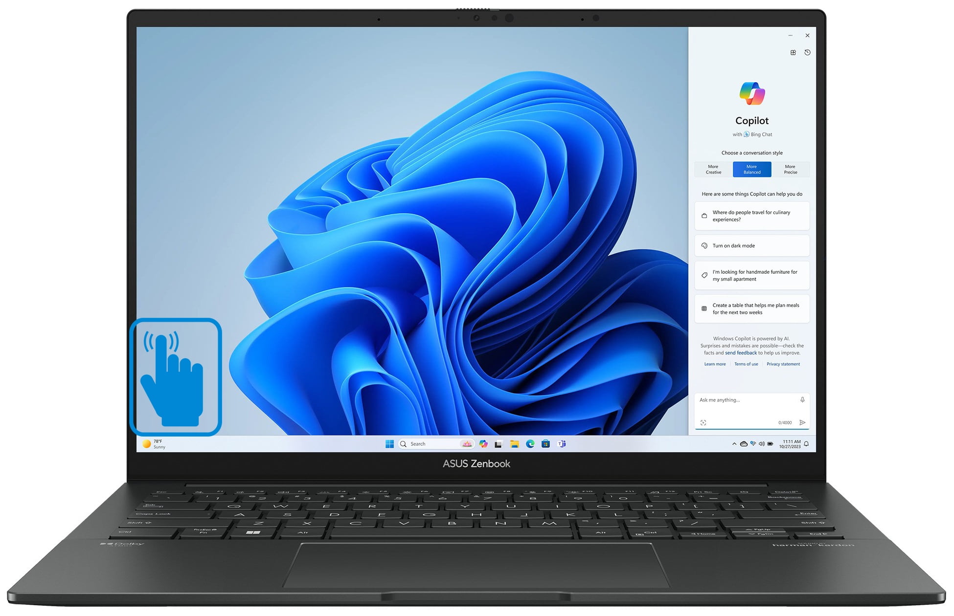 ASUS Zenbook Laptop 14.0in WUXGA OLED Touch 500 Nits Display (Intel Evo Ultra 7-155H, 16GB LPDDR5X RAM, 1TB PCIe SSD, Intel Arc, Backlit KB, 2x Thunderbolt 4, WiFi 6E, Win 11 Pro)