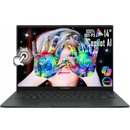 ASUS Zenbook 14 WUXGA Touch AI Ready OLED Business Laptop, 14Cores Intel Ultra 5-125H(Beats i7-1370P), 8GB RAM | 512GB SSD, Win11, Wi-Fi 6E, FHD IR Webcam, Thunderbolt 4