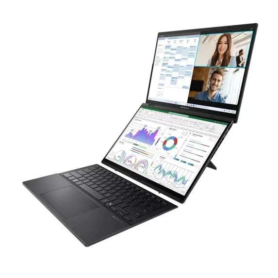 ASUS Zenbook DUO 14" OLED Touchscreen Laptop - Intel EVO Edition Powered by Intel Core Ultra 9 Series 2 Processor - Dual 14” OLED Touch 120Hz Displays - 2TB SSD - Windows 11
